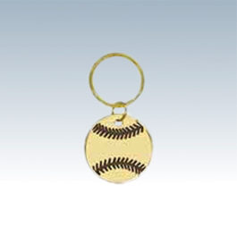 Brass Baseball or Softball Keychains