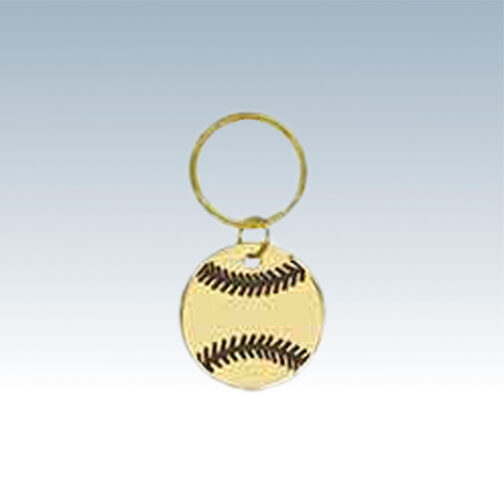 Brass Baseball or Softball Keychains