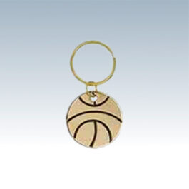 Brass Basketball Keychains