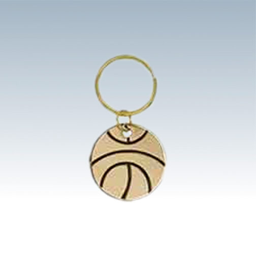 Brass Basketball Keychains