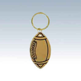 Brass Football Keychains