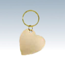 Brass Heart Keychains