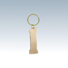 Brass Number 1 Keychains