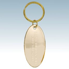Brass Oval Keychains
