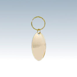 Brass Oval Keychains
