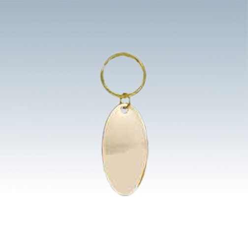 Brass Oval Keychains