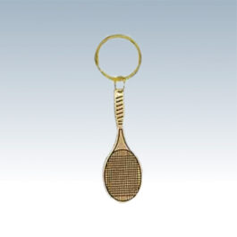 Brass Tennis Keychains