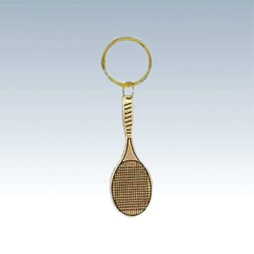 Brass Tennis Keychains