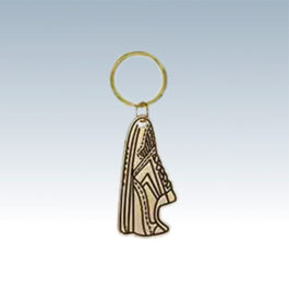 Brass Track Shoe Keychains