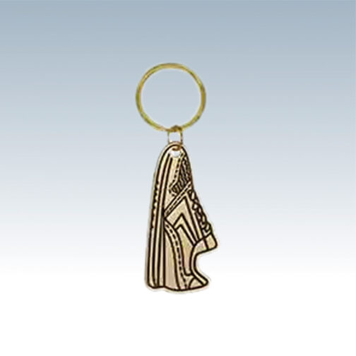 Brass Track Shoe Keychains