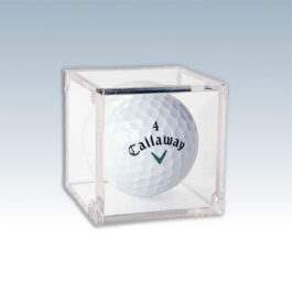 Clear Golf Ball BallQube Display Case