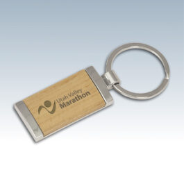 Keychains – Wood with Metal Accent