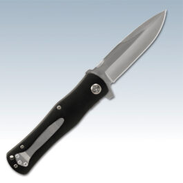 Knife, Black Anodized Aluminum Handle Knife