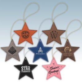 Leatherette Star Ornament