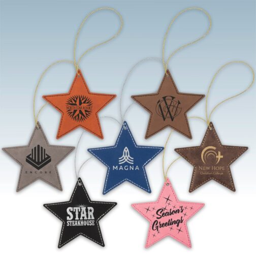 Leatherette Star Ornament - Image 2