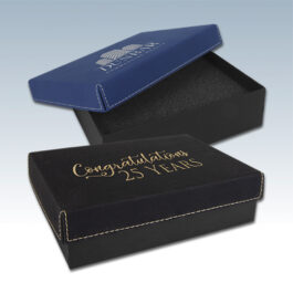 Leatherette Gift Box with Laserable Lid
