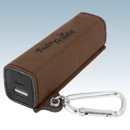 Leatherette Power Bank