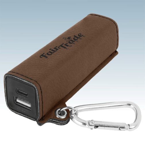 Leatherette Power Bank