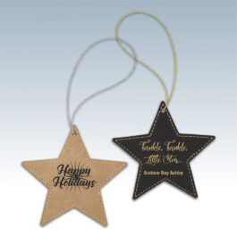 Leatherette Star Ornament