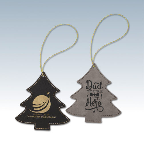 Leatherette Tree Ornament