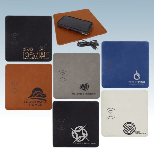 Leatherette Wireless Charging Mats - Image 3