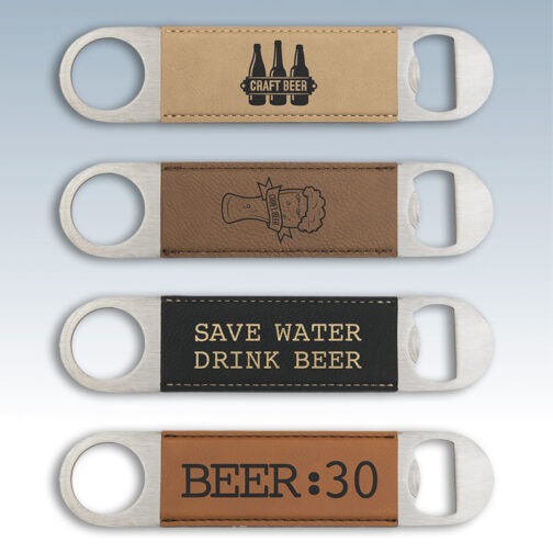 Leatherette Bottle Openers