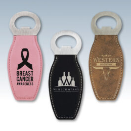 Leatherette Rouned Bottle Openers