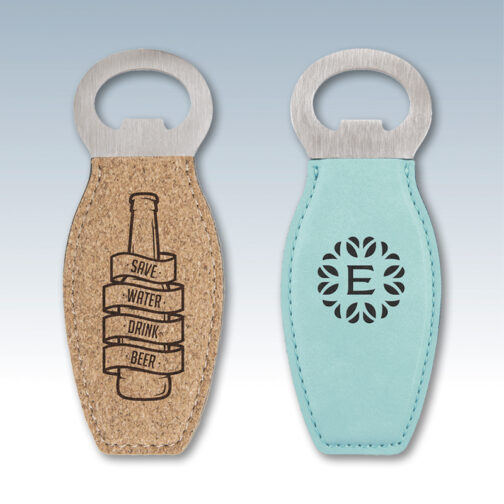 Leatherette Rouned Bottle Openers - Image 3