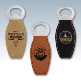 Leatherette Rouned Bottle Openers