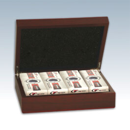 Rosewood Finish Golf Ball Box (balls not included)