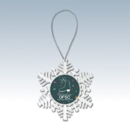 Snowflake Ornament & Silver String – Large