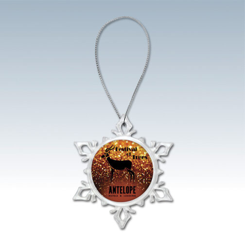 Snowflake Ornament & Silver String - Small