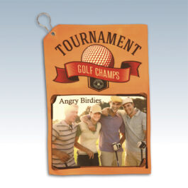 White Sublimatable Golf Towel – 12" x 17.5"