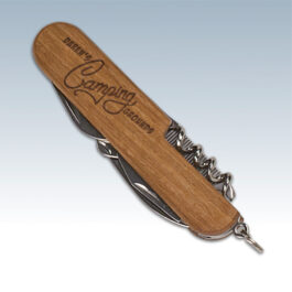 Wooden 8-Function Multi-Tool Pocket Knife