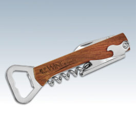 Wooden Bottle Opener & Wine Corkscrew