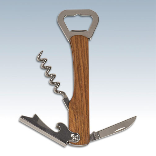 Wooden Bottle Opener & Wine Corkscrew - Image 2