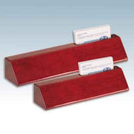 Rosewood Desk Wedge with Business Card Holder Blank