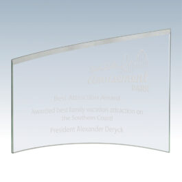 Crescent Slant Glass Award