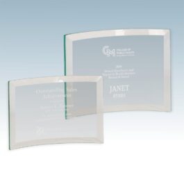Thin Crescent Jade Glass Award
